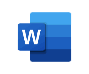 Microsoft Word Logo.Wine